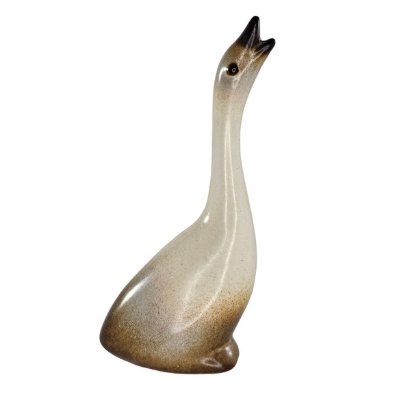 Vintage Howard Pierce Duck Bird Goose Figurine Head Up - Picture 1 of 7